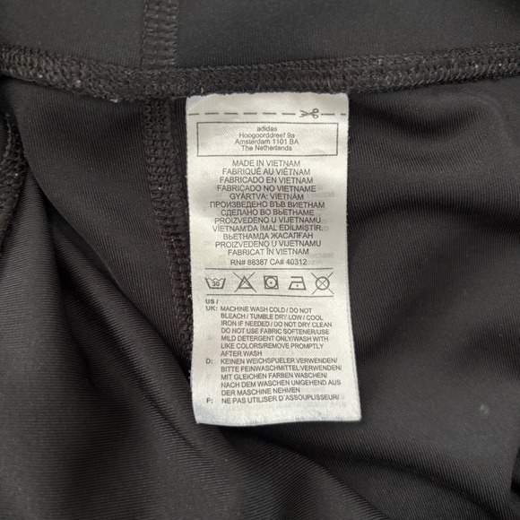 Adidas Aeroready Leggings Womens XL Black High Rise 3 Stripe Athletic Athleisure - Picture 8 of 12